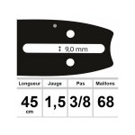 Guide ozaki 45 cm 3 / 8 1. 5mm Guide ozaki 45 cm 3 / 8 1. 5mm