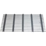 Guillouard - grille gratte - pieds en acier galvanis 40 x 80 cm