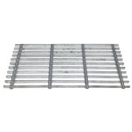 Grille gratte pieds en acier galvanis� 60 x 30 cm