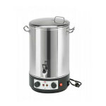 Strilisateur de bocaux lectrique cuve inox avec robinet et minuteur 32l 2500w guillouard 011580