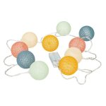 Guirlande lumineuse 10 boules oya 175cm multicolore
