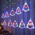Guirlande lumineuse de no�l 3m, rideau lumineux, lumi�res de fen�tre de no�l pour les d�corations de ...