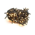 Guirlande lumineuse de no�l avec 500 led blanc chaud, longueur 25 + 5 m, adapt�e pour l'ext�rieur