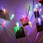 Guirlande lumineuse photo, 50 led 5m guirlande photo batterie alimenté porte photos pour decoration interieur ... Guirlande lumineuse photo, 50 led 5m guirlande photo batterie alimenté porte photos pour decoration interieur ...