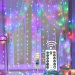Guirlande lumineuse rideau, rideau lumineux usb 300 led 3m3m 8 modes d'eclairage, decoration de fenêtre, ... Guirlande lumineuse rideau, rideau lumineux usb 300 led 3m3m 8 modes d'eclairage, decoration de fenêtre, ...
