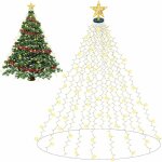 Guirlande lumineuse sapin de noel, 400led 16 x 2m rideau lumineux sapin de noel, cha�ne lumineuse pour ...