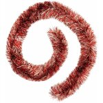Guirlande de nol boa large 15 cm rouge et champagne longueur 2 mtres - feeric christmas