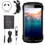 Guophone x2 t�l�phone militaire android 6. 0 3gb + 32gb antichoc etanche noir chargeur universel