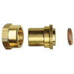 Raccord gaz butane propane 2 pièces 20x150 femelle - à souder cuivre Ø12 Raccord gaz butane propane 2 pièces 20x150 femelle - à souder cuivre Ø12