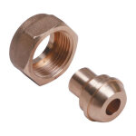 Raccord  jonction sphro conique 1'1 / 4 (33 / 42)  braser sur tube cuivre 28 gurtner