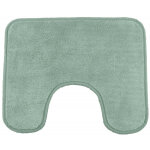 Tapis de toilette uni en polyester tilleul 50x40cm