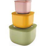Guzzini lot de 3 bo�tes herm�tiques multicolores 450 - 1900 cl