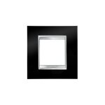 Gw16222tn plaque enjoliveur chorus lux - 1 poste - noir brillant - gewiss Gw16222tn plaque enjoliveur chorus lux - 1 poste - noir brillant - gewiss