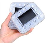 Gyrophare led, �nergie solaire led lumi�re stroboscopique pas de c�blage led lampe d'avertissement pour ...
