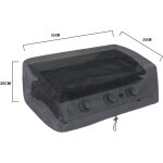 Housse de protection pour plancha  gaz 55x50x25cm noir 210d anti - uv anti - l'eau anti - l'humidit ...