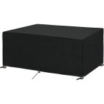 Housse salon de jardin 213x132x74cm 420d oxford noir housse table de jardin rectangulaire protection ...