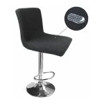 Housse de chaise de bar 2 pièces, housse de chaise noir convient à la plupart des chaises normales housse ... Housse de chaise de bar 2 pièces, housse de chaise noir convient à la plupart des chaises normales housse ...