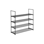 L&h - cfcahl - tag�re � chaussures � 4 niveaux 58x28x73cm, porte - chaussures en m�tal, meuble � chaussures, ...