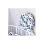 Tour de lit bb 340 / 160x30cm, tour de lit pour bb gris doublure en maille 3d sans danger pour la ...