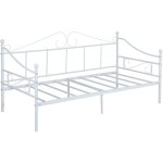 H. j wedoo - cadre de lit simple en m�tal, canap� - lits en fer forg� pas besoin de sommier, pour matelas ...