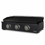 H. koenig plx1032 - plancha 3 brleurs u noire fonte maille