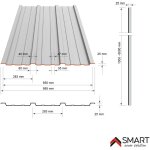 Bravo the smart solution - tle bac acier - toiture - couverture - plaque tr25 coloris gris anthracite ...