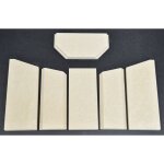 Kaminxpert - habillage de foyer pour po�les � chemin�e fino de hark - vermiculite - 6 pi�ces