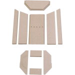 Habillage de foyer a pour po�les � chemin�e p50 - 5 de justus - vermiculite - 10 pi�ces