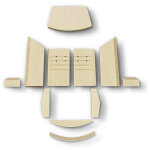 Kaminxpert - habillage de foyer a pour po�les � chemin�e prio 2 de lotus - vermiculite - 11 pi�ces