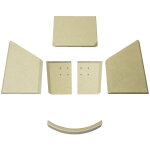 Kaminxpert - habillage de foyer pour po�les � chemin�e tt10 de termatech - vermiculite - 6 pi�ces