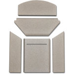 Habillage de foyer pour po�les � chemin�e uniq 1 de varde ovne - vermiculite - 5 pi�ces