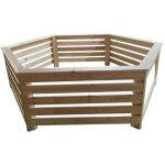 Habrita foresta - habillage hab 2620 bn bois hexagonal pour spas et piscines gonflables 2, 63x2, 09x0, ...