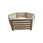 Habrita foresta - habillage hab 2722 bn bois hexagonal pour spas et piscines gonflables 2, 77x2, 21x0, ...