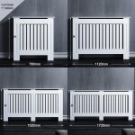 Sonni ? habillage de radiateur blanc laqu� vertical 152x19x81. 5 cm ? panneau mdf ? installation facile ...