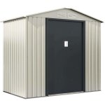 Abri de jardin métal  nebraska  - 4. 07 m² - beige / gris anthracite Abri de jardin métal  nebraska  - 4. 07 m² - beige / gris anthracite