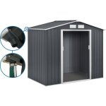 Habitat et jardin - abri de jardin en mtal 'vegas' 5. 29 m avec gouttire - gris
