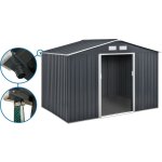 Habitat et jardin - abri de jardin métal - 'vegas' - 7, 06 m² avec gouttière - gris Habitat et jardin - abri de jardin métal - 'vegas' - 7, 06 m² avec gouttière - gris
