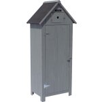Habitat et jardin - armoire de jardin 'cabanon' - 77 x 54. 5 x 179 cm - anthracite