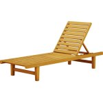 Bain de soleil en bois  rawai  - marron clair