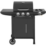 Habitat et jardin - barbecue gaz 'feria 4' - 4 brleurs dont 1 latral - 11. 5 kw - noir