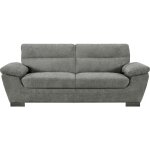 Habitat et jardin - canapé fixe en tissu 'dallas' - 210 x 88 x 90 cm - 3 places - gris Habitat et jardin - canapé fixe en tissu 'dallas' - 210 x 88 x 90 cm - 3 places - gris
