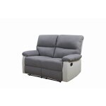 Habitat et jardin - canap relax 'lincoln' - 147 x 89 x 103 cm - 2 places - blanc / gris clair