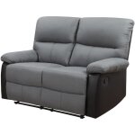 Habitat et jardin - canapé relax 'lincoln' - 147 x 89 x 103 cm - 2 places - noir / gris foncé Habitat et jardin - canapé relax 'lincoln' - 147 x 89 x 103 cm - 2 places - noir / gris foncé