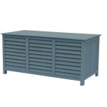 Habitat et jardin - coffre de jardin en bois 'macao' - 130 x 64 x 60 cm - bleu ciel