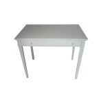 Habitat et jardin - console - table guridon - coloris blanc - 1 tiroir