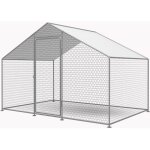 Enclos � poules 6 m� parc grillag� 2 x 3 x 2 m acier galvanis�