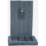 Habitat et jardin - fontaine 'ardoise' - en pierre reconstitue - 59 x 44 x 87 cm - gris