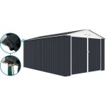 Garage métal houston - 15, 36 m² avec gouttière - anthracite Garage métal houston - 15, 36 m² avec gouttière - anthracite