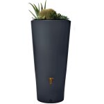 Habitat et jardin - kit rservoir 2 en 1 'vaso' - 220 l - gris graphite