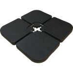 Pied de parasol 4 dalles � lester jusqu'� 3 x 3 - 52l - noir
